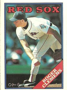 1988 O-Pee-Chee Baseball Cards 070      Roger Clemens